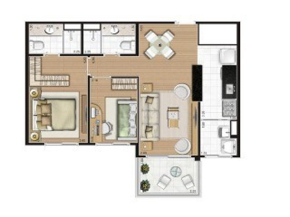Imagem Imóvel com 1 Quarto à Venda, 61 m² em Morumbi - São Paulo Imagem Imóvel com 1 Quarto à Venda, 61 m² em Morumbi - São Paulo
