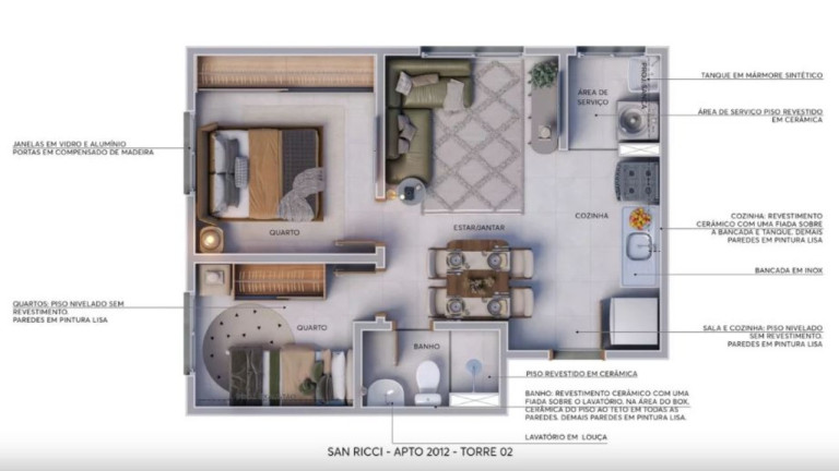 Imagem Imóvel com 2 Quartos à Venda, 33 m² em Parque São Rafael - São Paulo