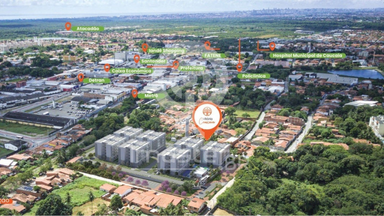 Imagem Apartamento com 2 Quartos à Venda, 42 m² em Cigana - Caucaia