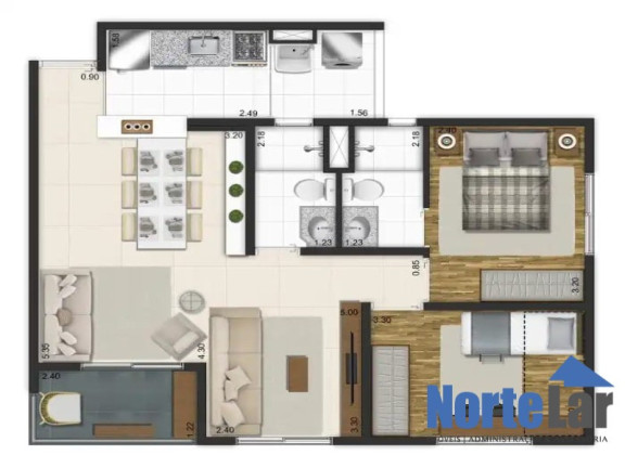 Imagem Apartamento com 2 Quartos à Venda, 60 m² em Jardim Brasil (zona Norte) - São Paulo Imagem Apartamento com 2 Quartos à Venda, 60 m² em Jardim Brasil (zona Norte) - São Paulo