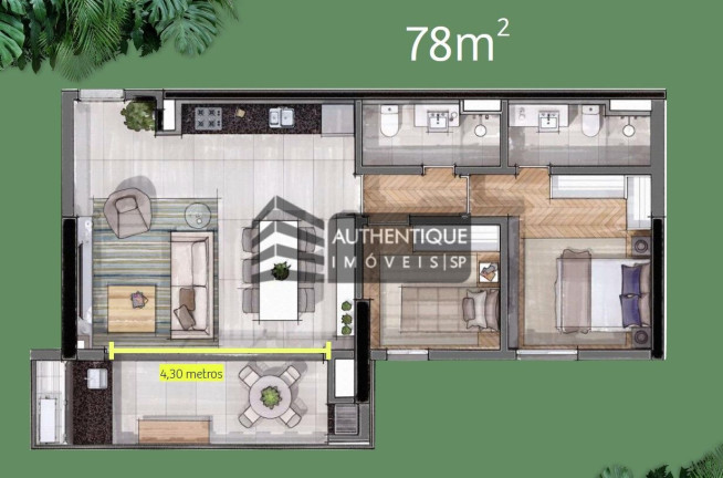 Imagem Apartamento com 3 Quartos à Venda, 105 m² em Brooklin - São Paulo