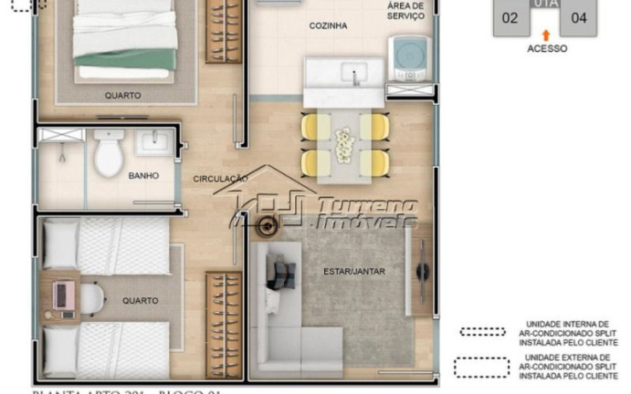 Imagem Apartamento com 2 Quartos à Venda, 38 m² em Novo Horizonte - São José Dos Campos Imagem Apartamento com 2 Quartos à Venda, 38 m² em Novo Horizonte - São José Dos Campos