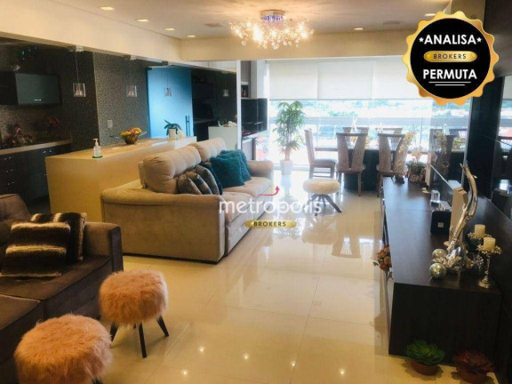Apartamento com 3 Quartos à Venda ou Locação, 124 m² em Jardim São Caetano - São Caetano Do Sul