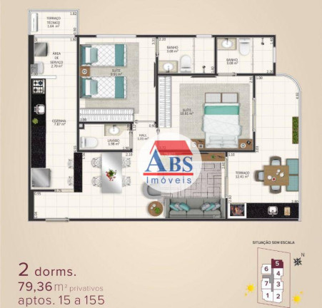 Imagem Apartamento com 2 Quartos à Venda, 80 m² em Aviação - Praia Grande Imagem Apartamento com 2 Quartos à Venda, 80 m² em Aviação - Praia Grande
