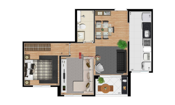 Imagem Apartamento com 2 Quartos à Venda, 48 m² em Vila Andrade - São Paulo
