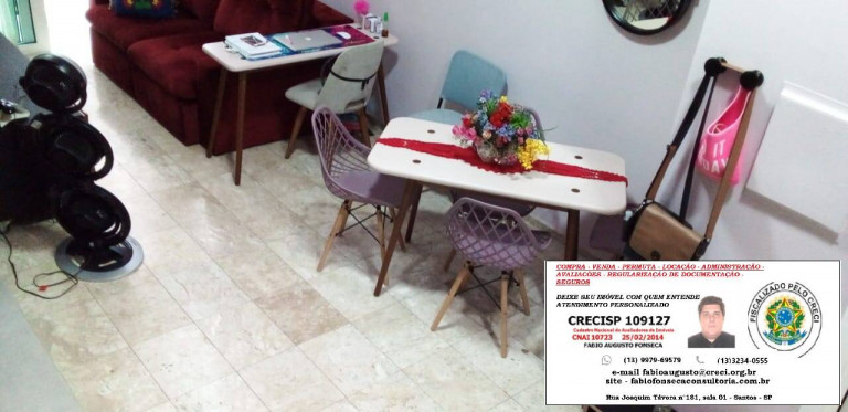 Imagem Flat com 1 Quarto à Venda, 80 m² em Gonzaga - Santos