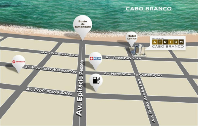 Imagem Apartamento com 2 Quartos à Venda, 63 m² em Cabo Branco - João Pessoa Imagem Apartamento com 2 Quartos à Venda, 63 m² em Cabo Branco - João Pessoa