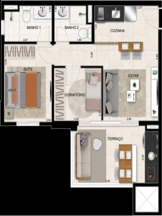 Imagem Apartamento com 2 Quartos à Venda, 56 m² em Jardim Flor Da Montanha - Guarulhos Imagem Apartamento com 2 Quartos à Venda, 56 m² em Jardim Flor Da Montanha - Guarulhos