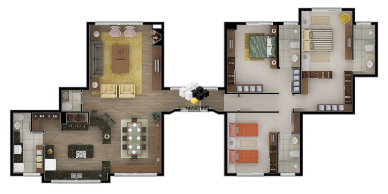 Imagem Apartamento com 3 Quartos à Venda, 176 m² em Vila Jardim - Gramado Imagem Apartamento com 3 Quartos à Venda, 176 m² em Vila Jardim - Gramado