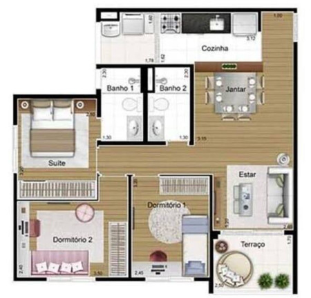 Imagem Apartamento com 2 Quartos à Venda, 73 m² em Vila Andrade - São Paulo Imagem Apartamento com 2 Quartos à Venda, 73 m² em Vila Andrade - São Paulo