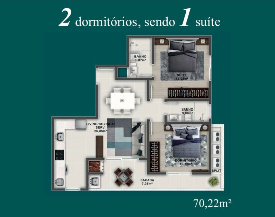 Imagem Apartamento com 2 Quartos à Venda, 70 m² em Bombas - Bombinhas Imagem Apartamento com 2 Quartos à Venda, 70 m² em Bombas - Bombinhas