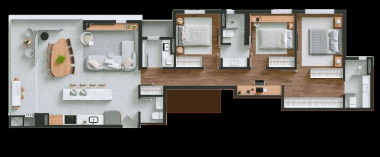 Imagem Apartamento com 2 Quartos à Venda, 130 m² em Portão - Curitiba Imagem Apartamento com 2 Quartos à Venda, 130 m² em Portão - Curitiba