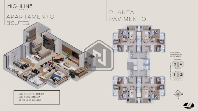 Imagem Imóvel com 3 Quartos à Venda, 121 m² em Jardim Polo Centro - Foz Do Iguaçu