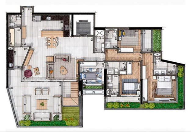 Imagem Apartamento com 4 Quartos à Venda, 197 m² em Brooklin Paulista - São Paulo Imagem Apartamento com 4 Quartos à Venda, 197 m² em Brooklin Paulista - São Paulo