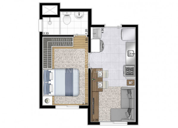 Imagem Apartamento com 1 Quarto à Venda, 27 m² em Capão Redondo - São Paulo