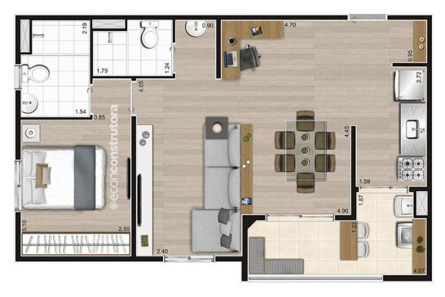Imagem Apartamento com 2 Quartos à Venda, 47 m² em Vila Das Bandeiras - Guarulhos