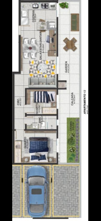 Imagem Apartamento com 2 Quartos à Venda, 44 m² em Bom Jesus - São José Dos Pinhais