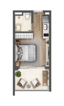 Imagem Apartamento com 1 Quarto à Venda, 28 m² em Sacomã - São Paulo Imagem Apartamento com 1 Quarto à Venda, 28 m² em Sacomã - São Paulo