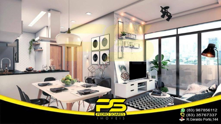 Imagem Apartamento com 2 Quartos à Venda, 56 m² em Cristo Redentor - João Pessoa