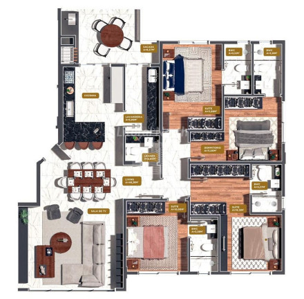 Imagem Apartamento com 4 Quartos à Venda, 146 m² em Pioneiros - Balneário Camboriú