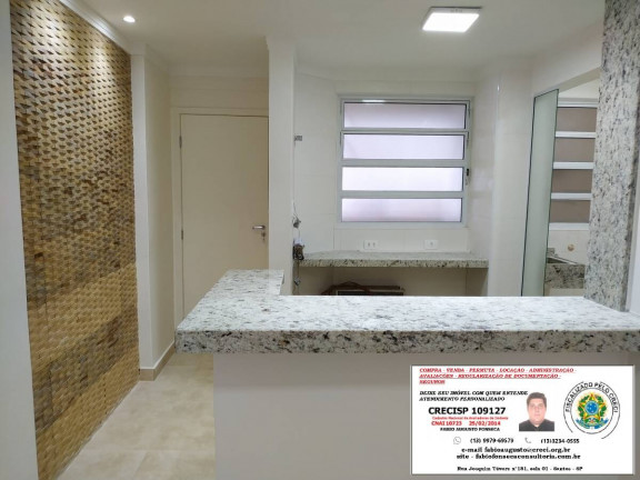 Imagem Apartamento com 1 Quarto à Venda, 52 m² em José Menino - Santos