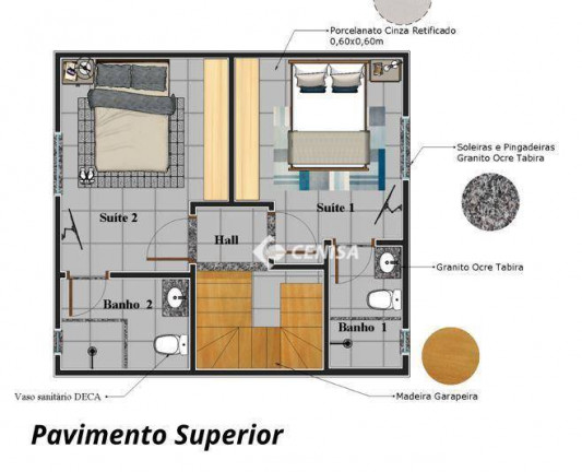 Imagem Casa com 2 Quartos à Venda, 80 m² em Jardim Residencial Veneza - Indaiatuba