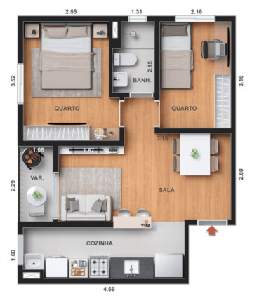 Imagem Imóvel com 1 Quarto à Venda, 35 m² em Todos Os Santos - Rio De Janeiro