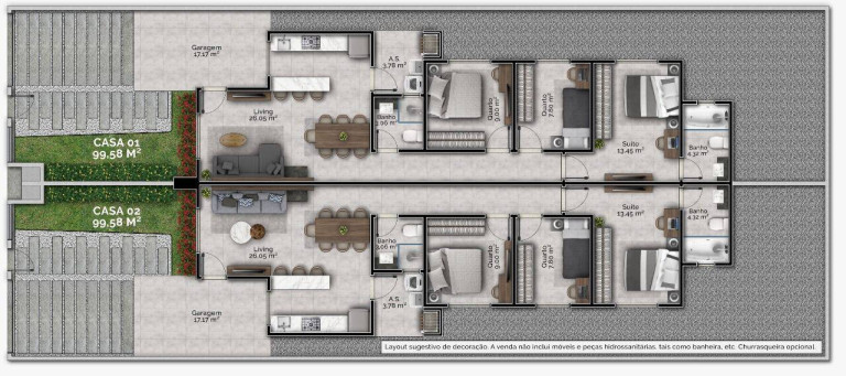 Imagem Casa com 3 Quartos à Venda, 99 m² em Joaia - Tijucas