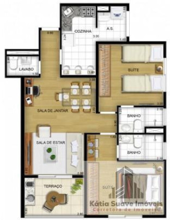 Imagem Apartamento com 2 Quartos à Venda, 64 m² em Jardim Ampliação - São Paulo Imagem Apartamento com 2 Quartos à Venda, 64 m² em Jardim Ampliação - São Paulo