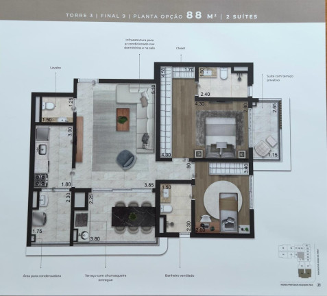 Imagem Imóvel com 2 Quartos à Venda, 100 m² em Chácara Inglesa - São Paulo