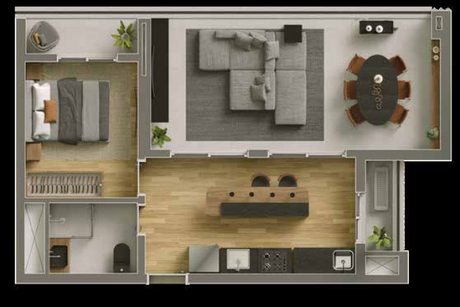 Imagem Imóvel com 1 Quarto à Venda, 55 m² em Vila Olímpia - São Paulo