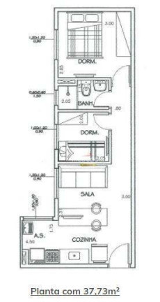 Apartamento com 2 Quartos à Venda, 40 m² em Quinta Da Paineira - São Paulo