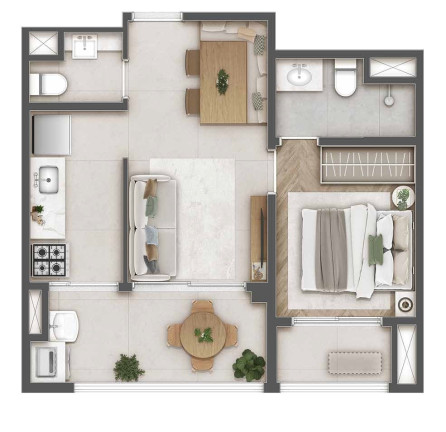 Imagem Apartamento com 1 Quarto à Venda, 31 m² em Jardim Das Acácias - São Paulo