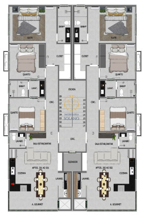 Imagem Apartamento com 3 Quartos à Venda, 98 m² em Jardim Pérola Do Atlântico - Itapoá
