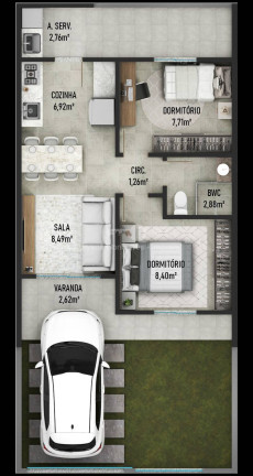 Imagem Casa com 2 Quartos à Venda, 46 m² em Barra Velha