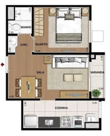 Imagem Imóvel com 1 Quarto à Venda, 34 m² em Jacarepaguá - Rio De Janeiro