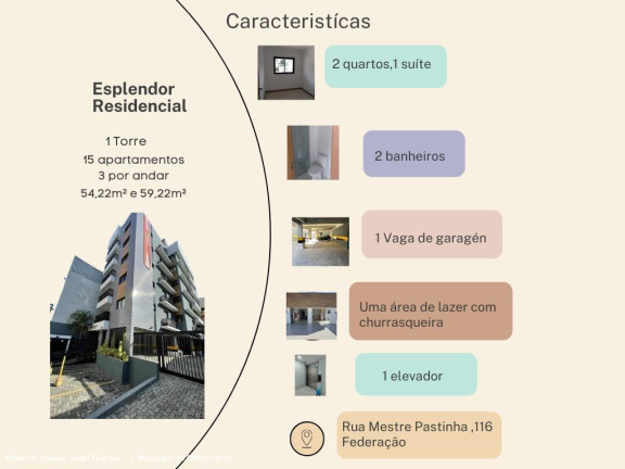 Imagem Apartamento com 2 Quartos à Venda, 56 m² em Federação - Salvador Imagem Apartamento com 2 Quartos à Venda, 56 m² em Federação - Salvador