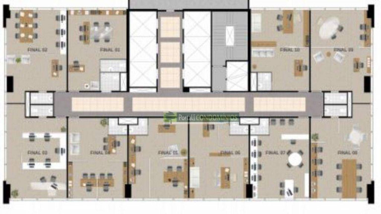Imagem Sala Comercial à Venda, 200 m² em Centro - Curitiba