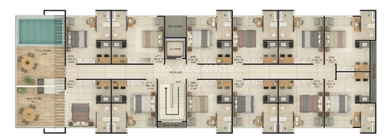 Imagem Flat com 1 Quarto à Venda, 24 m² em Intermares - Cabedelo Imagem Flat com 1 Quarto à Venda, 24 m² em Intermares - Cabedelo