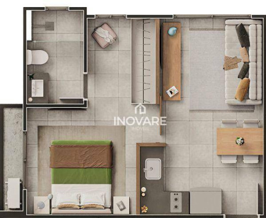 Imagem Apartamento com 1 Quarto à Venda, 32 m² em Vila De Furnas - Itumbiara Imagem Apartamento com 1 Quarto à Venda, 32 m² em Vila De Furnas - Itumbiara