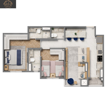 Imagem Apartamento com 2 Quartos à Venda, 74 m² em Jardim - Santo André