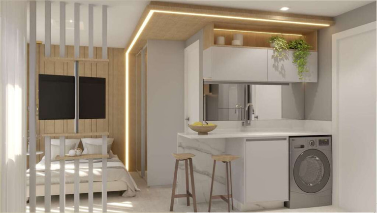 Imagem Apartamento com 1 Quarto à Venda, 21 m² em Novo Mundo - Curitiba Imagem Apartamento com 1 Quarto à Venda, 21 m² em Novo Mundo - Curitiba