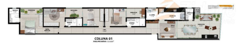Imagem Apartamento com 2 Quartos à Venda, 65 m² em Muquiçaba - Guarapari