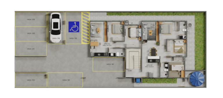 Imagem Apartamento com 2 Quartos à Venda, 45 m² em Cidade Dos Colibris - João Pessoa