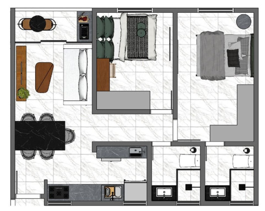 Imagem Apartamento com 3 Quartos à Venda, 73 m² em Bessa - João Pessoa