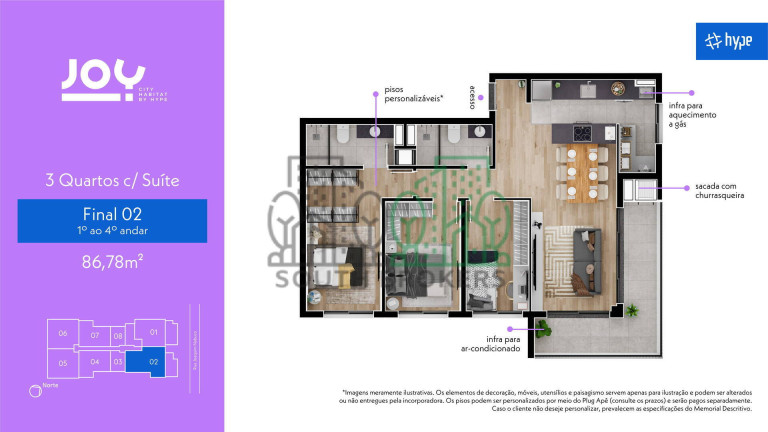 Imagem Apartamento com 3 Quartos à Venda, 26 m² em Tingui - Curitiba Imagem Apartamento com 3 Quartos à Venda, 26 m² em Tingui - Curitiba