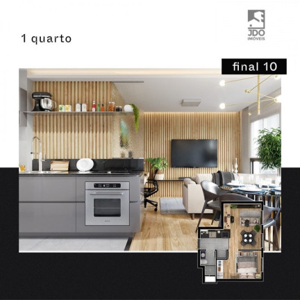 Imagem Apartamento com 1 Quarto à Venda, 33 m² em Novo Mundo - Curitiba Imagem Apartamento com 1 Quarto à Venda, 33 m² em Novo Mundo - Curitiba