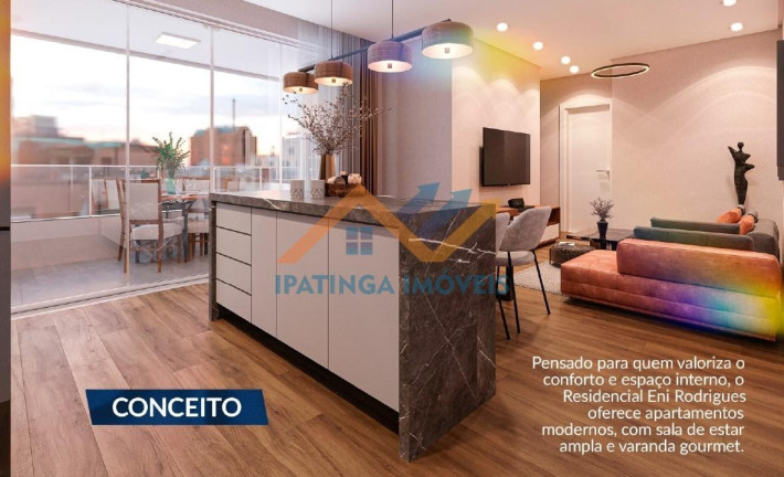 Apartamento com 2 Quartos à Venda, 70 m² em Caravelas - Ipatinga