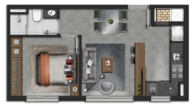 Imagem Apartamento com 2 Quartos à Venda, 56 m² em Santana - Porto Alegre