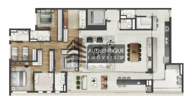 Imagem Apartamento com 4 Quartos à Venda, 245 m² em Brooklin - São Paulo Imagem Apartamento com 4 Quartos à Venda, 245 m² em Brooklin - São Paulo